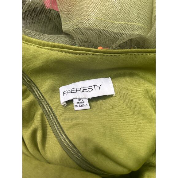 Fairycore Green Sequin One-Shoulder Mermaid Gown XS Stretch Formal Dress - Picture 6 of 6